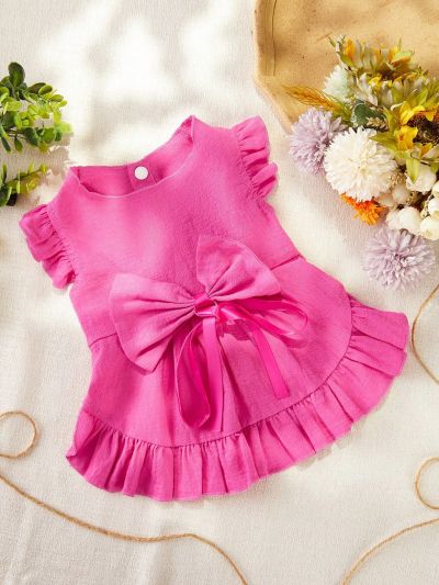 PETSIN Cute Pink Bowknot Pet Skirt For Cats And Dogs