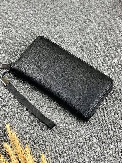 Men Minimalist Textured Long Wallet, Gift For Father