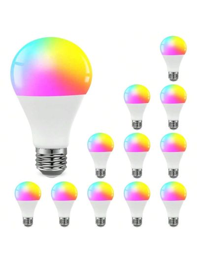 DAYBETTER Smart Light Bulbs,WiFi Light Bulbs,RGBCW Color Changing Light Bulb,Smart Bulbs That Work with Alexa & Google Assistant,A19 E26 9W 800LM Led Light Bulb,Led Ceiling Fan Light Bulbs 12 Pack