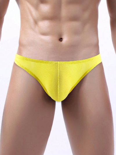 Men's Solid Color Low Waist Triangle Underwear