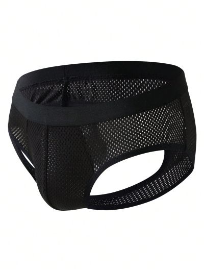 Men's Black Hollow Underwear