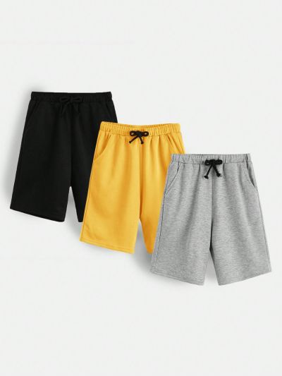 SHEIN Kids EVRYDAY Tween Boys' Casual Comfortable Shorts