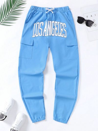 Teen Boy's Los Angeles Printed Fashionable Pants