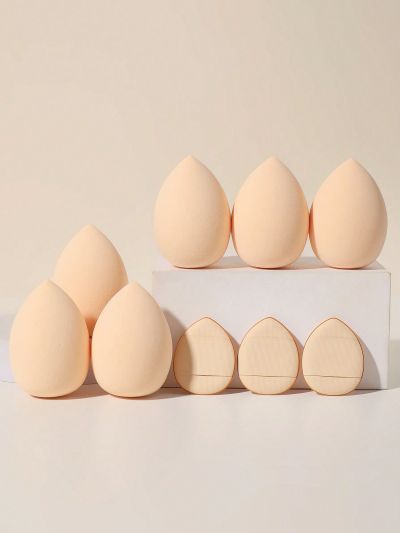 6PCS Makeup Sponge+3PCS Makeup Puff Set Soft Triangle powder Mineral puff for face makeup,Suitable for Cream & Powder Concealer, Loose Powder makeup applicator
