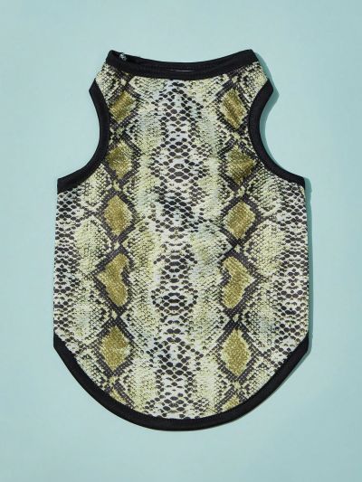 PETSIN Petsin Snake Print Cosplay Pet Vest For Cats And Dogs, 1pc