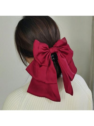 1pc Big Butterfly Bow Decor Hair Claw
