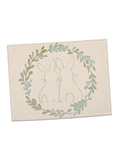 Rabbit & Leaf Print Placemat