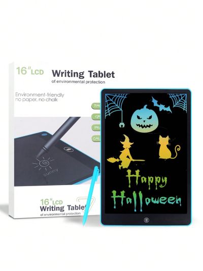 1pc Colorful 12 Inch Lcd Writing Tablet, Halloween Toy Gift For Kids, Artistic Drawing Board, Multi-purpose Game Memo Handwriting Board, Halloween & Christmas Gift