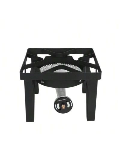 Square Gas Stove 20w BTU Diameter 26cm Outdoor Furnace With 1.2m Leather Tube 0-20psig High Pressure Valve