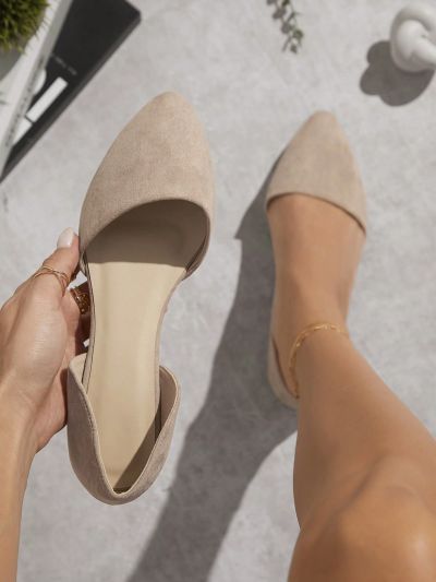 Women's Pointed Toe Solid Color Simple Flat Shoes