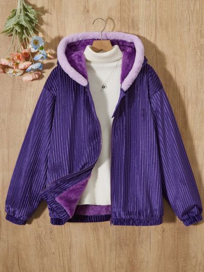 Teenage Girls' Long-sleeved Hooded Jacket