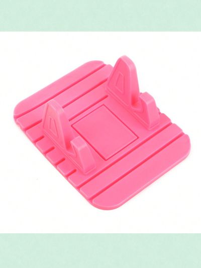 1pc Silicone Car Phone Holder For Mobile Phone And Tablet, Pink
