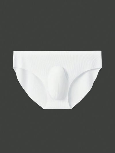 Men'S Rib Knit Solid Color Triangle Underwear