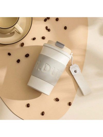 1pc Cartoon High-value Portable Insulated Cup, 304 Stainless Steel Car Cup