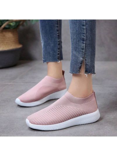 Women's Flat Knit Sports Sneakers