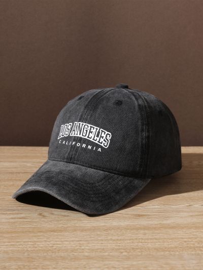 Men Letter Graphic Baseball Cap Street