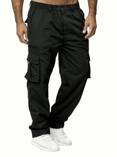 Manfinity Homme Men's Flip Cover Pocket Pants