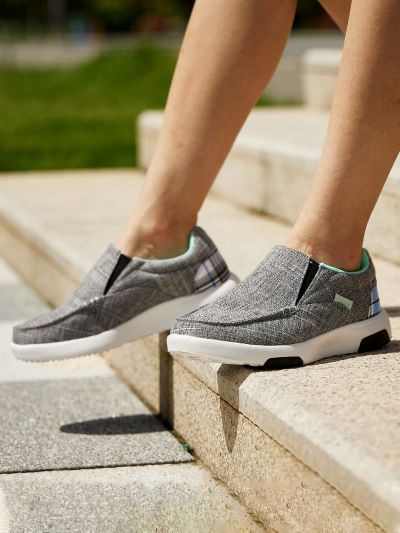 OrthoComfoot Womens Arch Support Walking Shoes for Warm, Casual Work Loafers for Travel, Outdoor, Lightweight Orthopedic Rubber Sole Slip On for Hanging Out