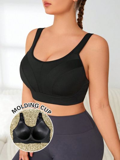 Yoga Basic Plus Size Athletic Sports Bra