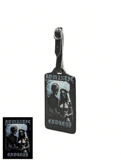 Fakhri Hilmi Fashionable Black Skull Bride Luggage Tag