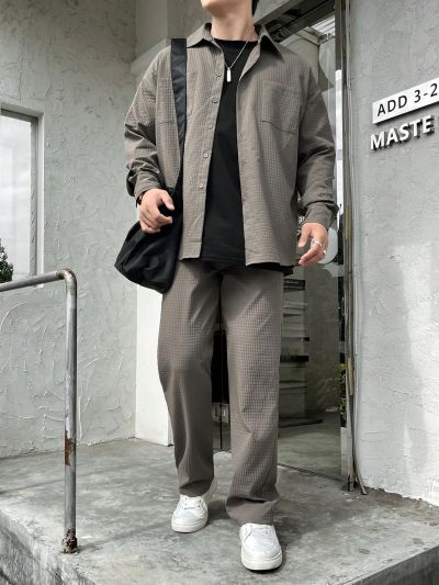 Manfinity Hypemode Men's Long Sleeve Top And Pants Set With Front Pocket