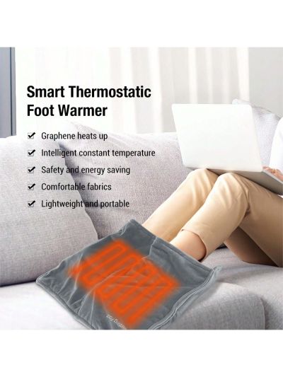 1pc  New USB Low Voltage Graphene Heated Constant Warm Foot Heating Pad Winter office home washable electric heating foot warmer, heating belt electric blanket Waist Warmer Belt