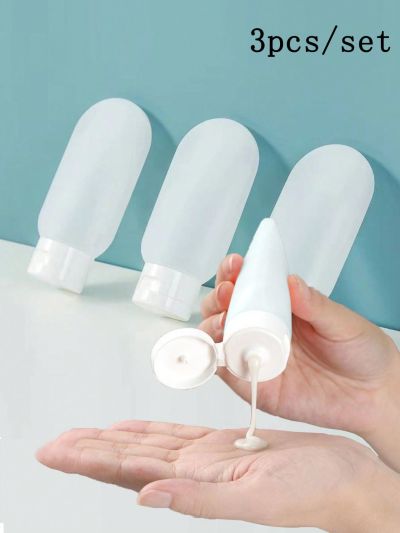 Silicone Leak Proof Travel Bottles Set Carry On Refillable Squeezable Containers For Shampoo, Lotion, Toiletries Carry-On Travel Size Toiletries Shampoo Lotion Bottle For Women Men,Refillable Leak Proof Empty Containers For Toiletries, Travel Size