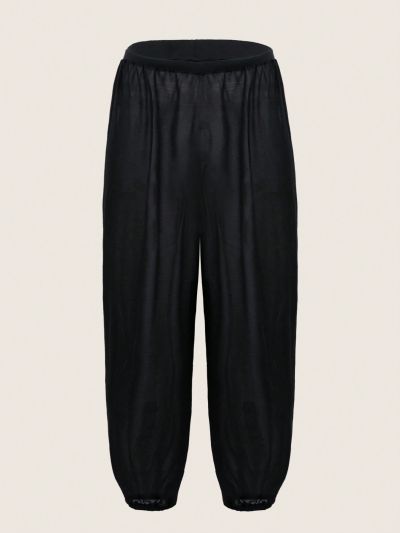 Teen Girl Elastic Waist Solid Color Hoodie And Pants Set