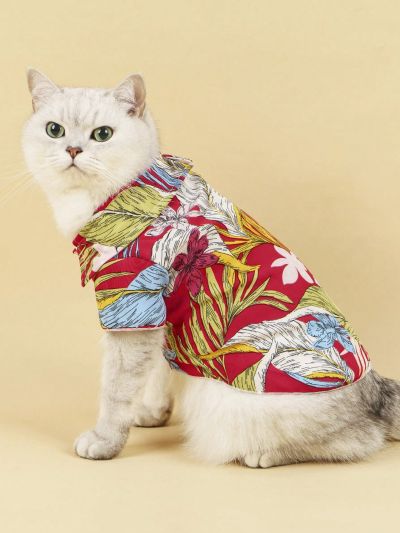 PETSIN 1pc Petsin Holiday Style Red Pet Shirt