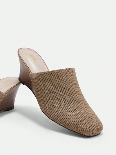 SHEIN Women's Fashionable Wedge Heel Single Shoes