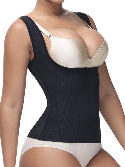 Contrast Lace Shapewear Top
