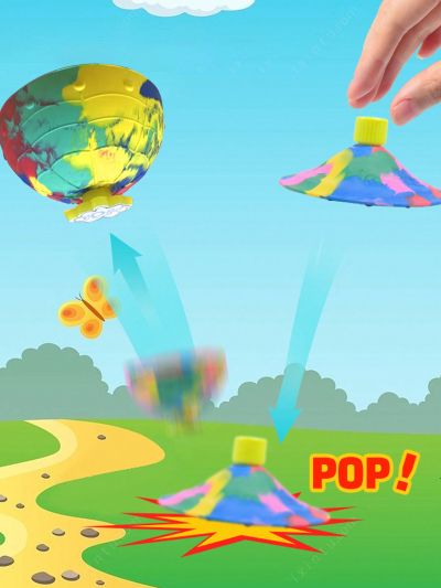 1pc Half Bouncing Ball Creative Outdoor Sports Stress Relief Toy Rubber Bouncy Ball