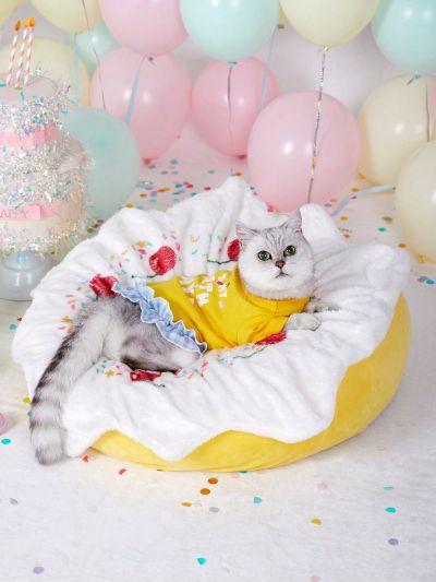 PETSIN Petsin Cake Cream Design Pet Bed & Pad For Cats And Dogs