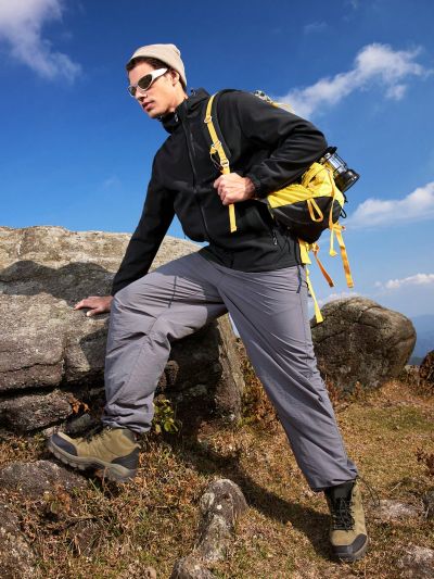 In My Nature Men's Outdoor Hooded Zipper Regular Jacket