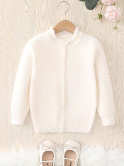 Boys' (little) Plush Shawl Collar Cardigan