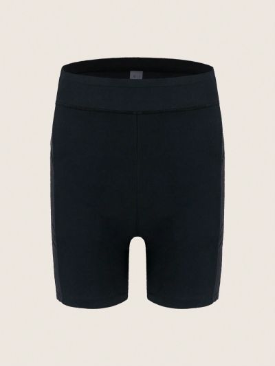 SHEIN Swim SPRTY Women's Monochrome Swimsuit Shorts