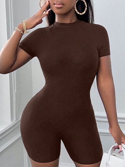 SHEIN Slayr Solid Color Romper