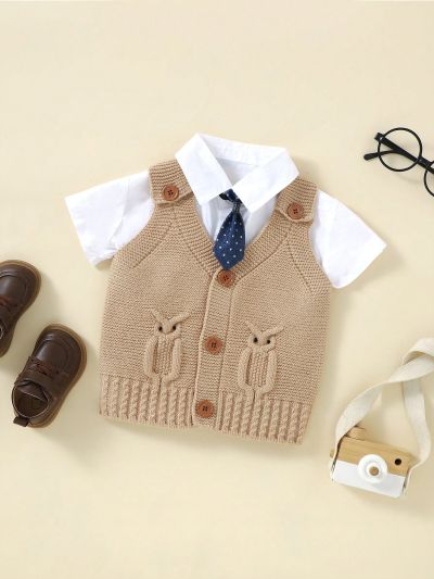 Baby Boys' Vest Cardigan