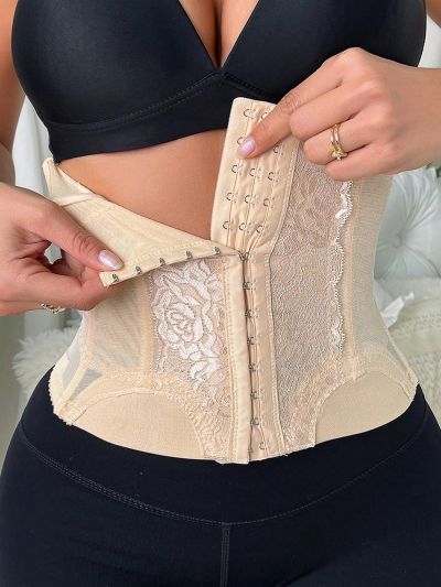 Women's Simple Lace Splicing Waist Belt
