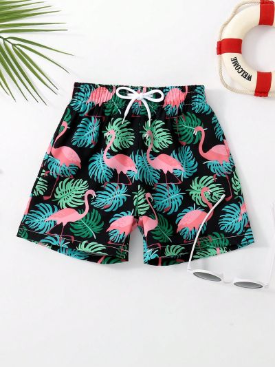 Infant Boys' Tropical Printed Swim Trunks