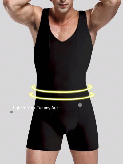 Men'S Abdomen Body Shaping Romper