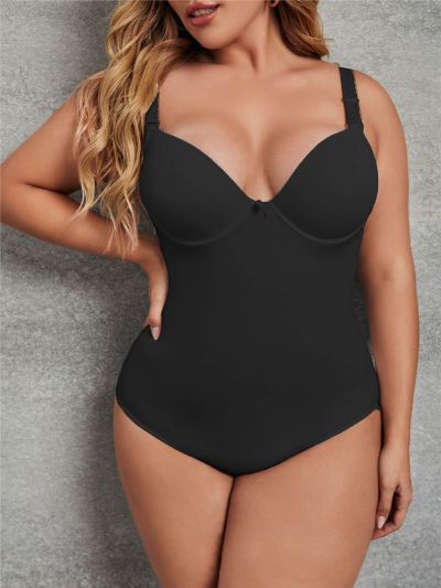 Plus Size Women'S Form-Fitting Jumpsuit With Spaghetti Straps