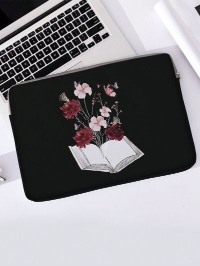 Flower Pattern Laptop Bag