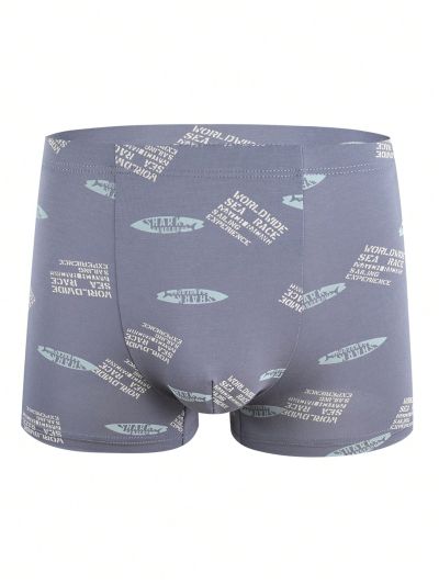 Men's Printed Boxer Shorts With Slogan