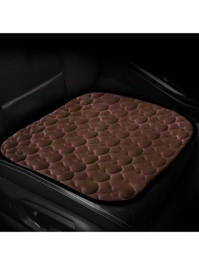 1pc Winter Plush Car Seat Cushion, Front Seat Cover