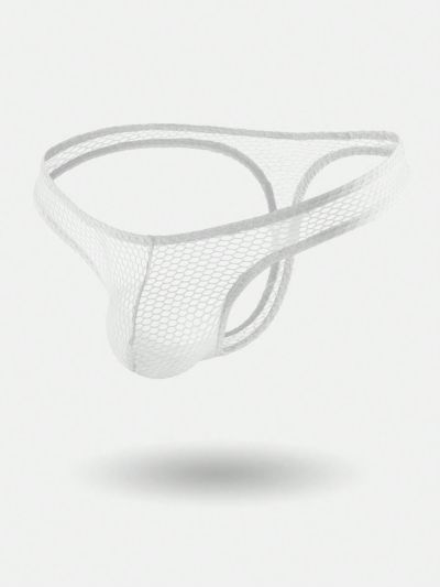 Breathable Men's Fishnet Thong Underwear