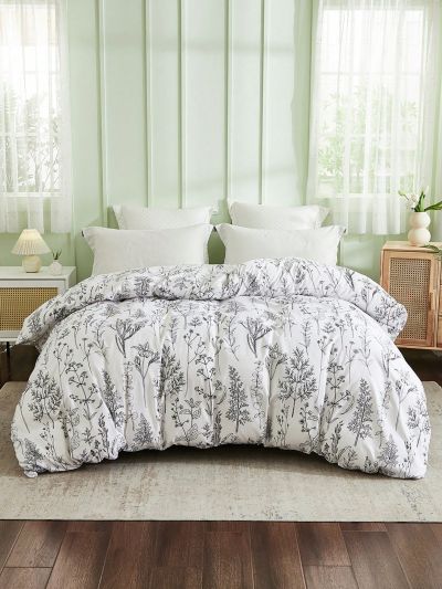 1pc Plant Pattern Duvet Cover