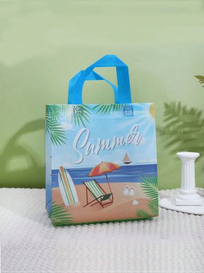 1pc Unisex Non-woven Beach Party Bag For Shopping Mall