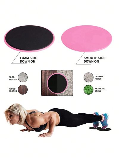 2pcs Sliding Disc Fitness Disc Exercise Sliding Plate For Yoga Gym Abdominal Core Training Exercise Equipment