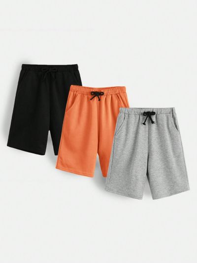 SHEIN Kids EVRYDAY Tween Boys' Comfortable Casual Shorts